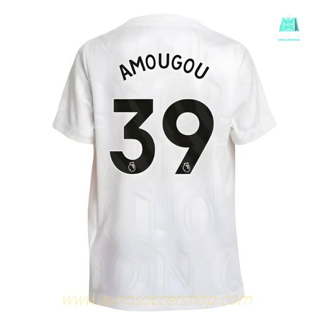 2025-2026 Chelsea Pre-Match Shirt (White) - Kids (Amougou 39)