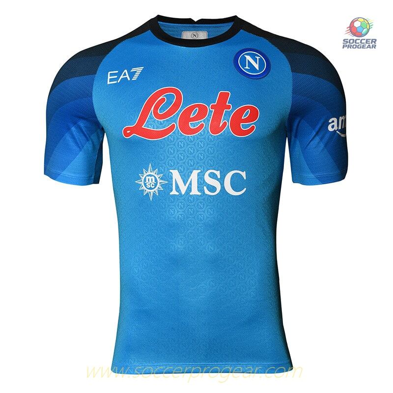 NAPLES Player Version EA7 HOME CHILDREN'S KIT JERSEY 2022 2023