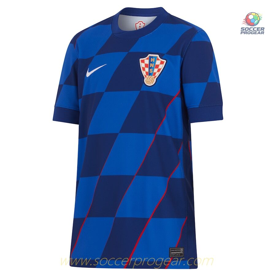 Croatia Away Kids Football Kit Soccer Shirt 2024-25 Edition