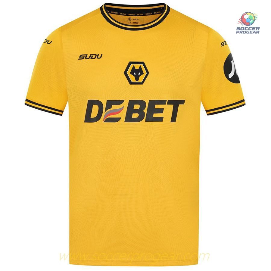 Wolverhampton Home Youth Kit Soccer Shirt 2024/25 Collection Black