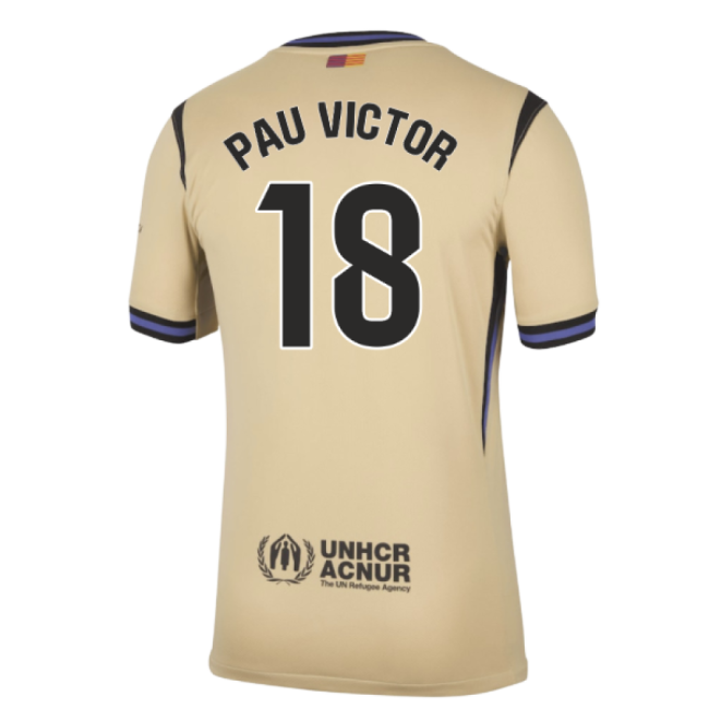 2025-2026 Genuina Camiseta Barcelona Visitante - Hombres Con Victor 18