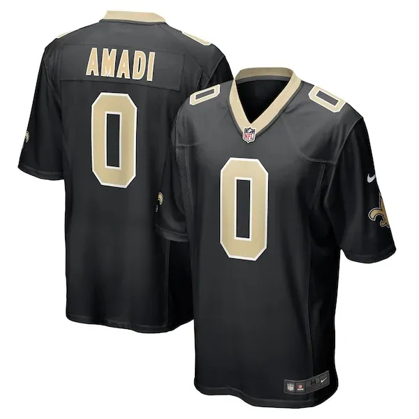 New Orleans Saints Game Football Jersey - Black S | NFL apparel