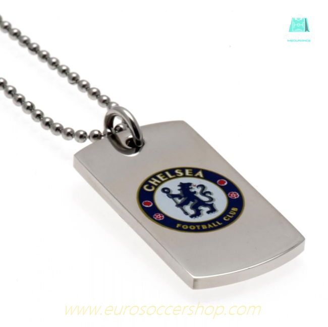 Chelsea FC Colour Crest Dog Tag & Chain