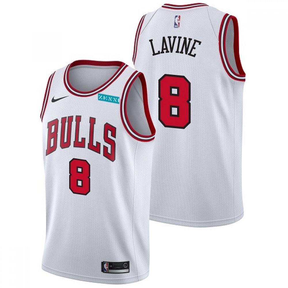 Chicago Bulls Zach LaVine8 Jersey - White - Fan Favorite