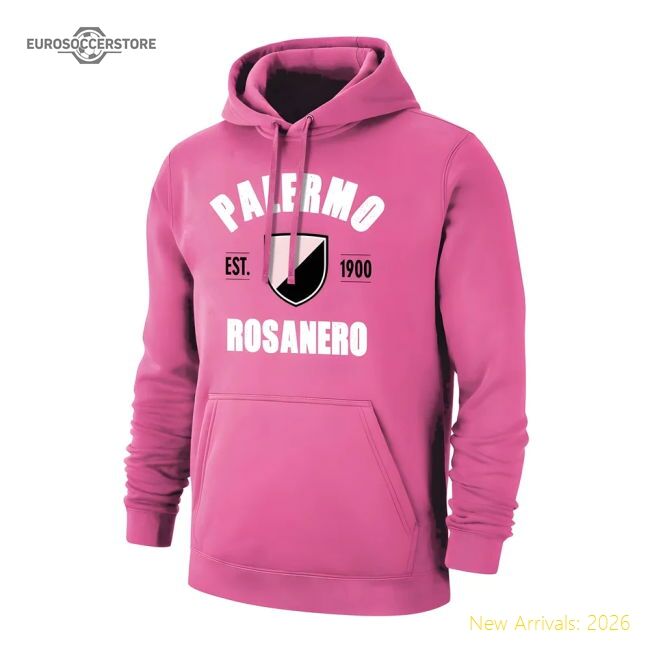 Palermo Fc est1900 Retro Footer With Hood - Pink - Premium Collection
