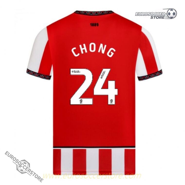 Sheffield United CHONG Home Jersey 24 for the 25-26 Season