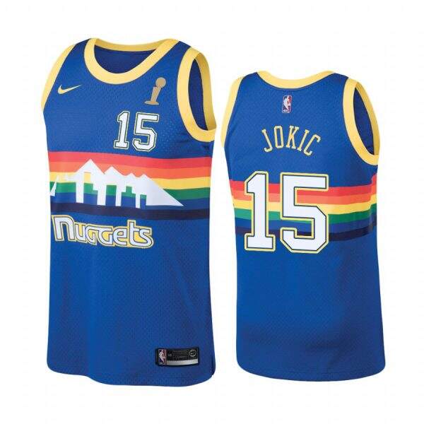 Nuggets Nikola Jokic #15 Authentic 2023 Finals NBA Earned Edition