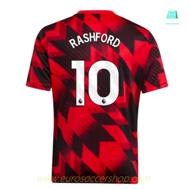 2025-2026 Man Utd Pre-Match Shirt (Red) - Kids (Rashford 10)