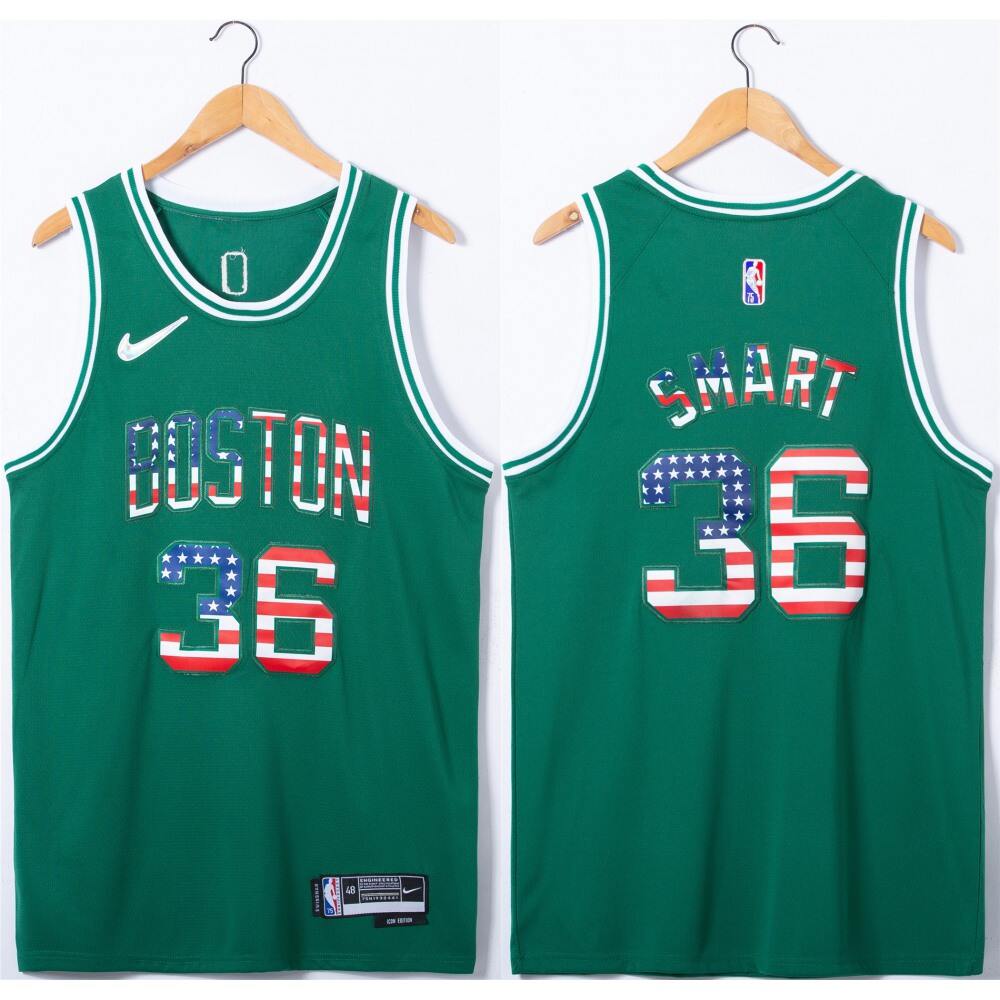 Official Boston Celtics 36 Green Jersey - - Game Day Essential