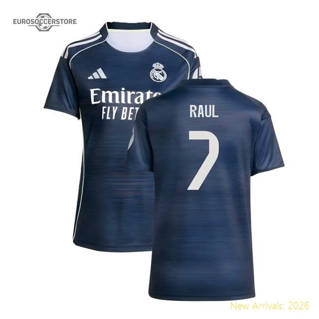 Elite 2025-2026 Real Madrid Authentic Away Jersey (womens) (raul 7)