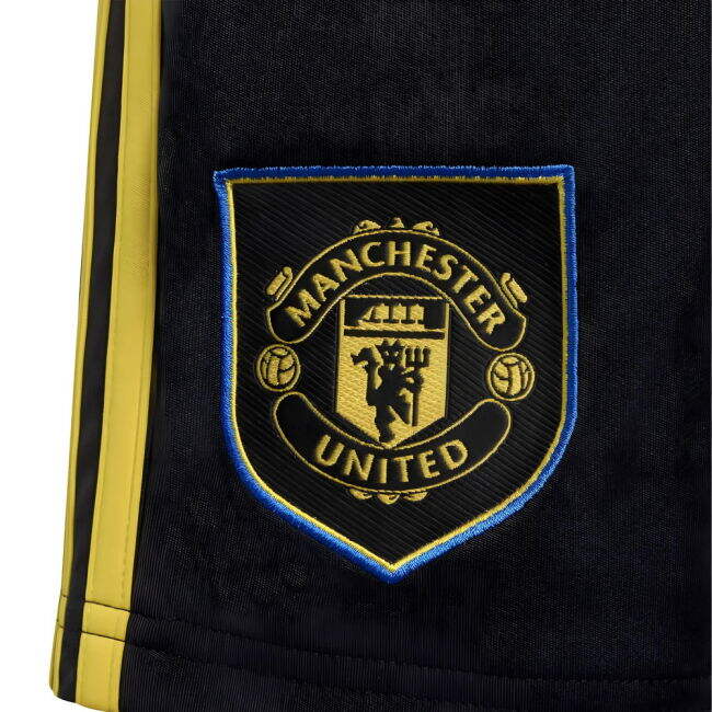 2025-2026 Man Utd Third Shorts (Black) - Kids