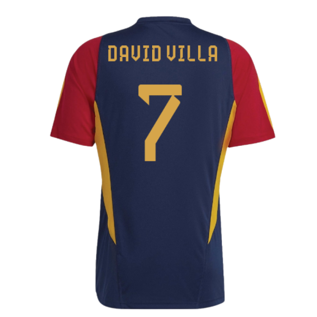 2022-2023 Spain Training Jersey (Navy) (David Villa 7)