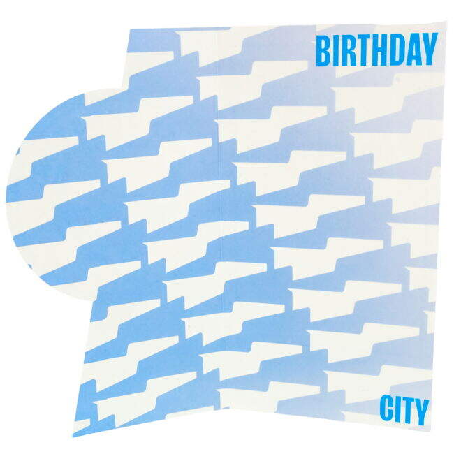 Manchester City FC Crest Birthday Card - fan gear