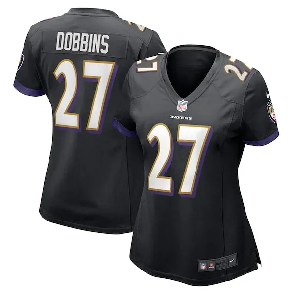 Baltimore Ravens Dobbins Baltimore Game Jersey - Black | NFL Player...