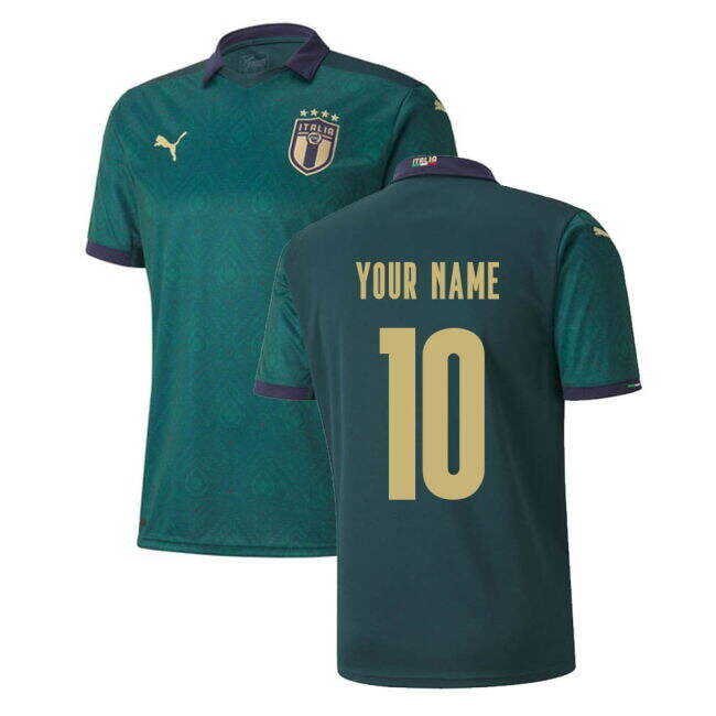 Wholesale 2019-2020 Italy Renaissance Third Puma Shirt (Kids) (Your Name) As A Gift