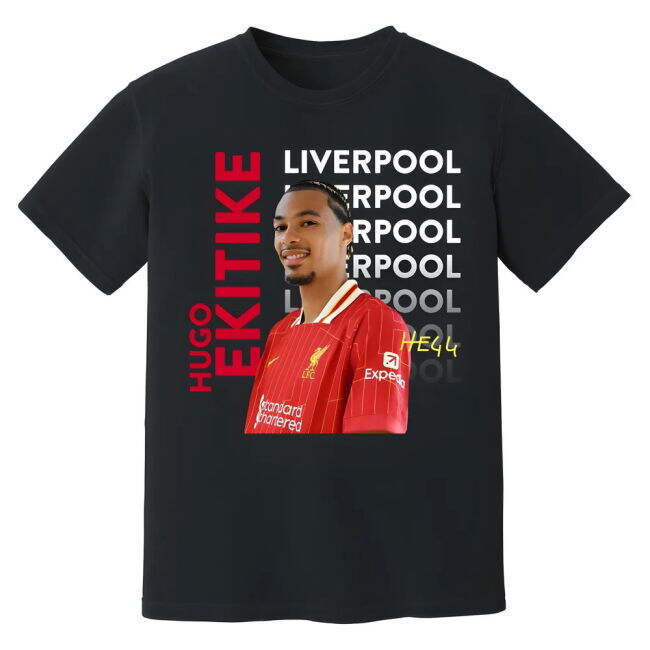 Fashionable Liverpool Hugo Ekitike Liverpool New Signing T-Shirt (B...