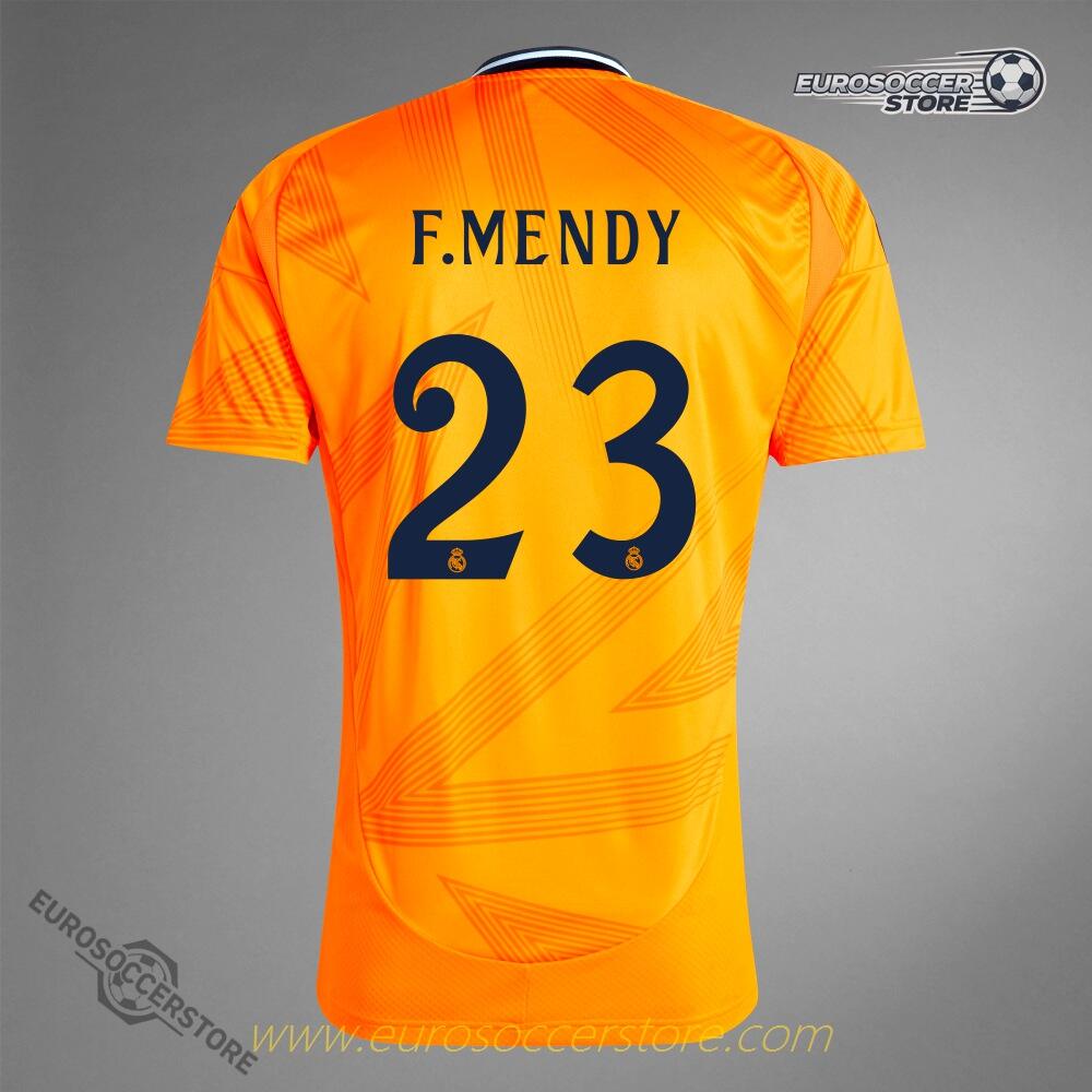 Real Madrid's 24-25 Season Away F.MENDY Number 23 Football Jersey