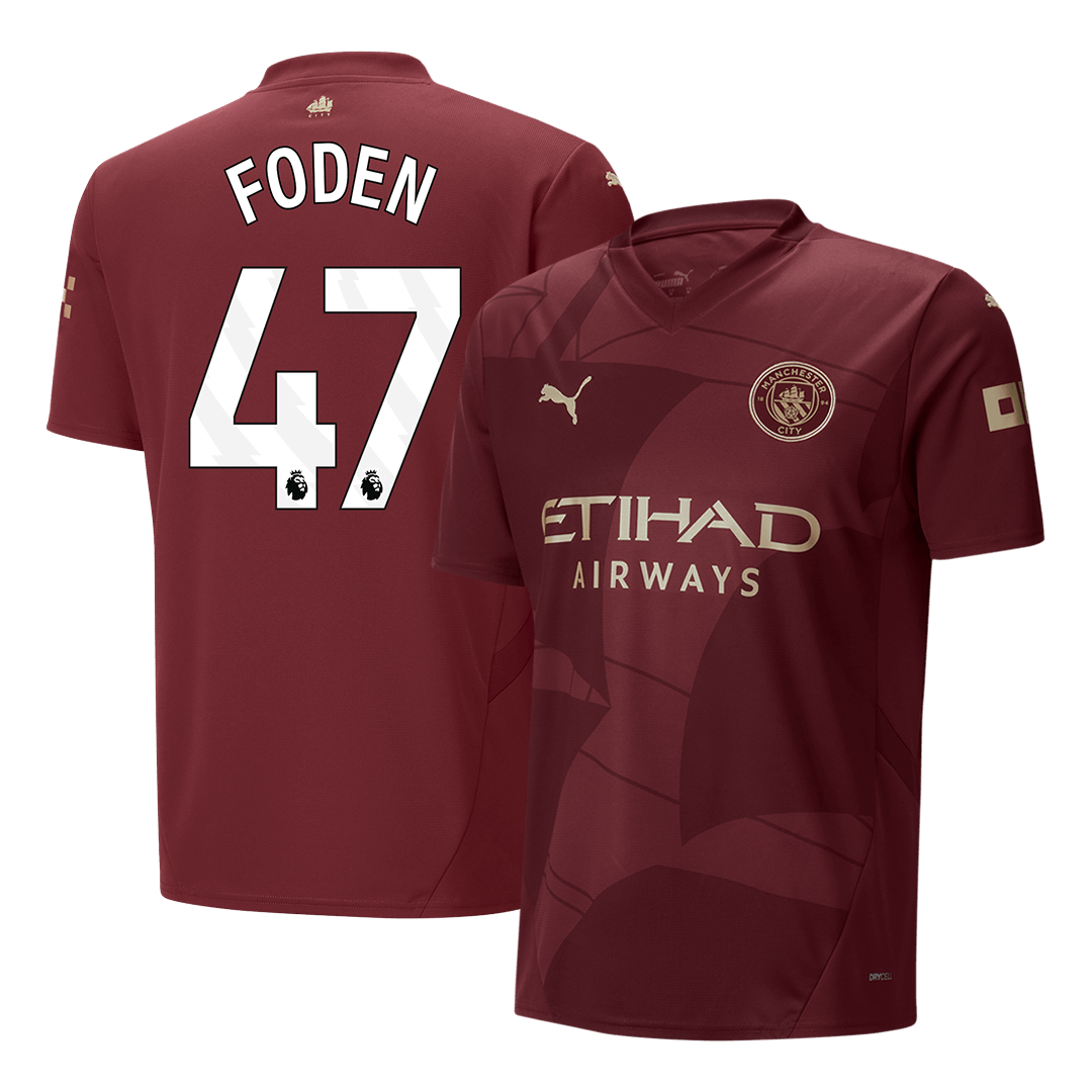 FODEN #47 Manchester City Third Away Soccer Jersey 2024/25Authentic Ki