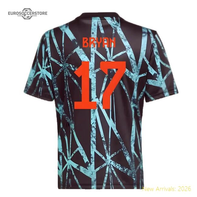 2024-2025 Bayern Munich Pre-match Shirt (black) - Kids (bryan 17)