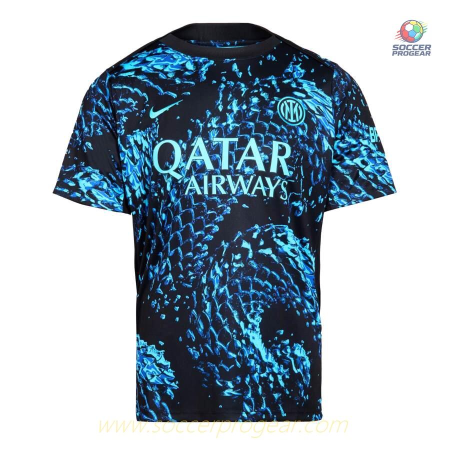 Inter Milan 2025/26 Collection Pre Match Snake Football Shirt