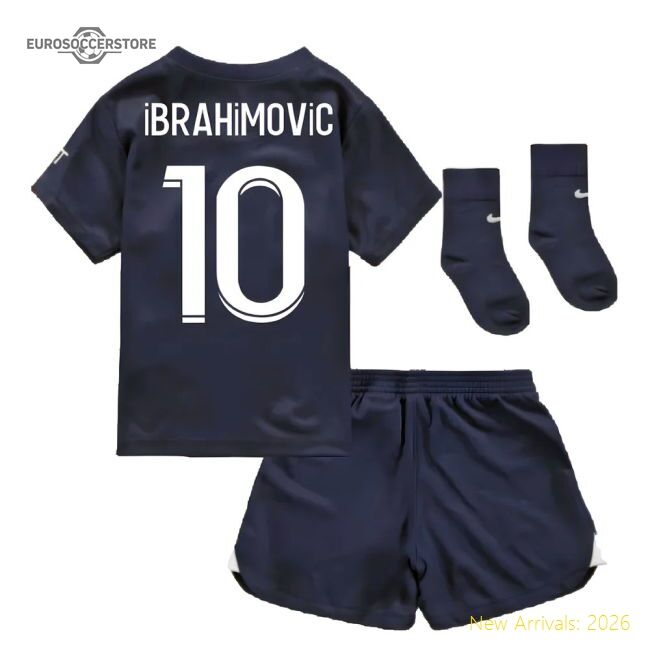 Top-Quality 2022-2023 Psg Infants Home Kit (Ibrahimovic 10)