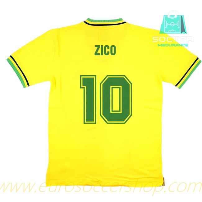 Brazilian National Team Home Jersey (ZICO 10)