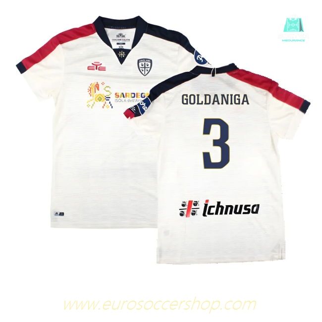 Cagliari 2022-23 Away Shirt (S) (Goldaniga 3) (BNWT)