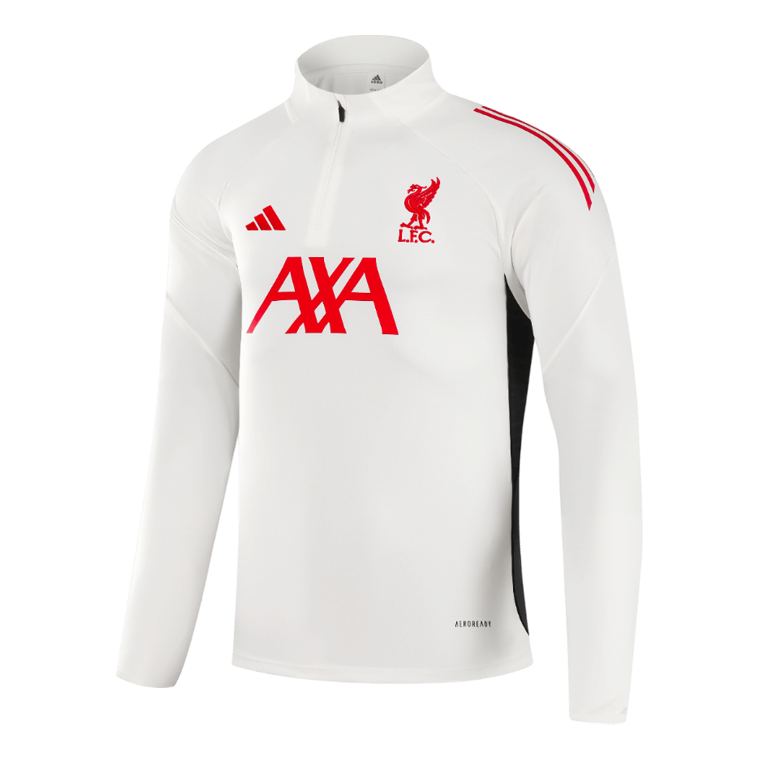 Liverpool 1/4 Zip Tracksuit 2025/26 Kids White
