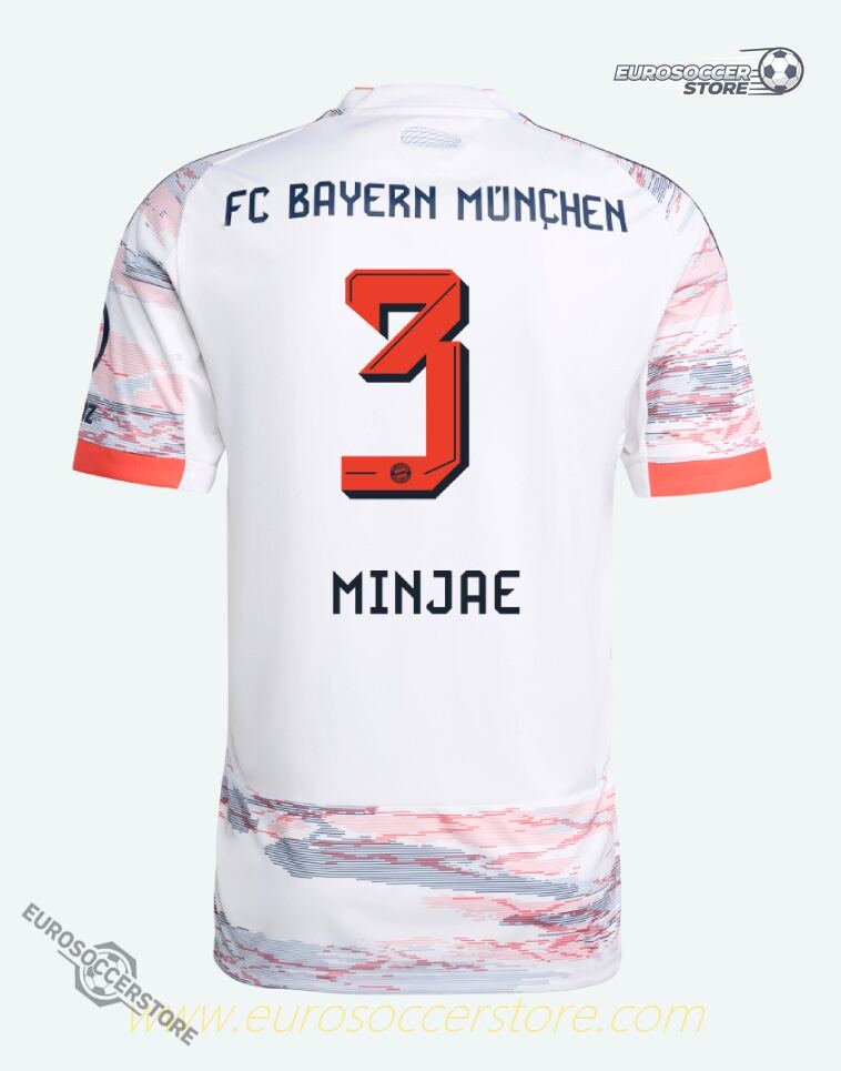 Away Jersey of Minjae (3) for Bayern Munich in the 25-26 Season