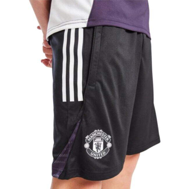 2025-2026 Man Utd Training Shorts (Black) - Kids
