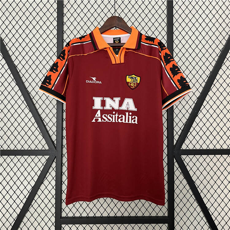 AS Roma 9899 Retro Football Shirt Soccer Jersey Shirt - Official