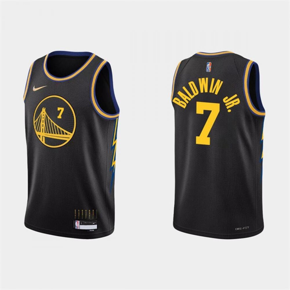 Classic 7 Golden State Warriors Jersey Black - - Basketball Fan Gear