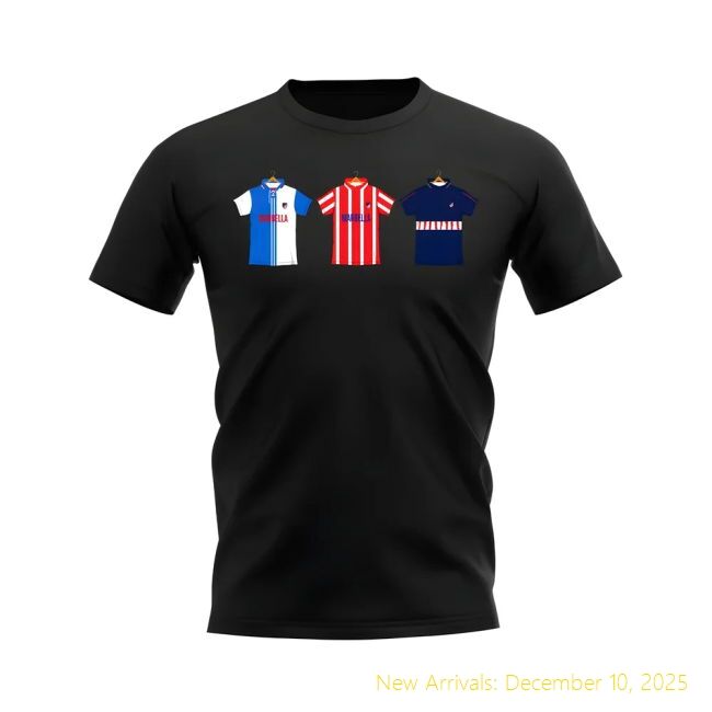 Atletico Madrid 1997-1998 Retro Professional Shirt T-shirt (Black)