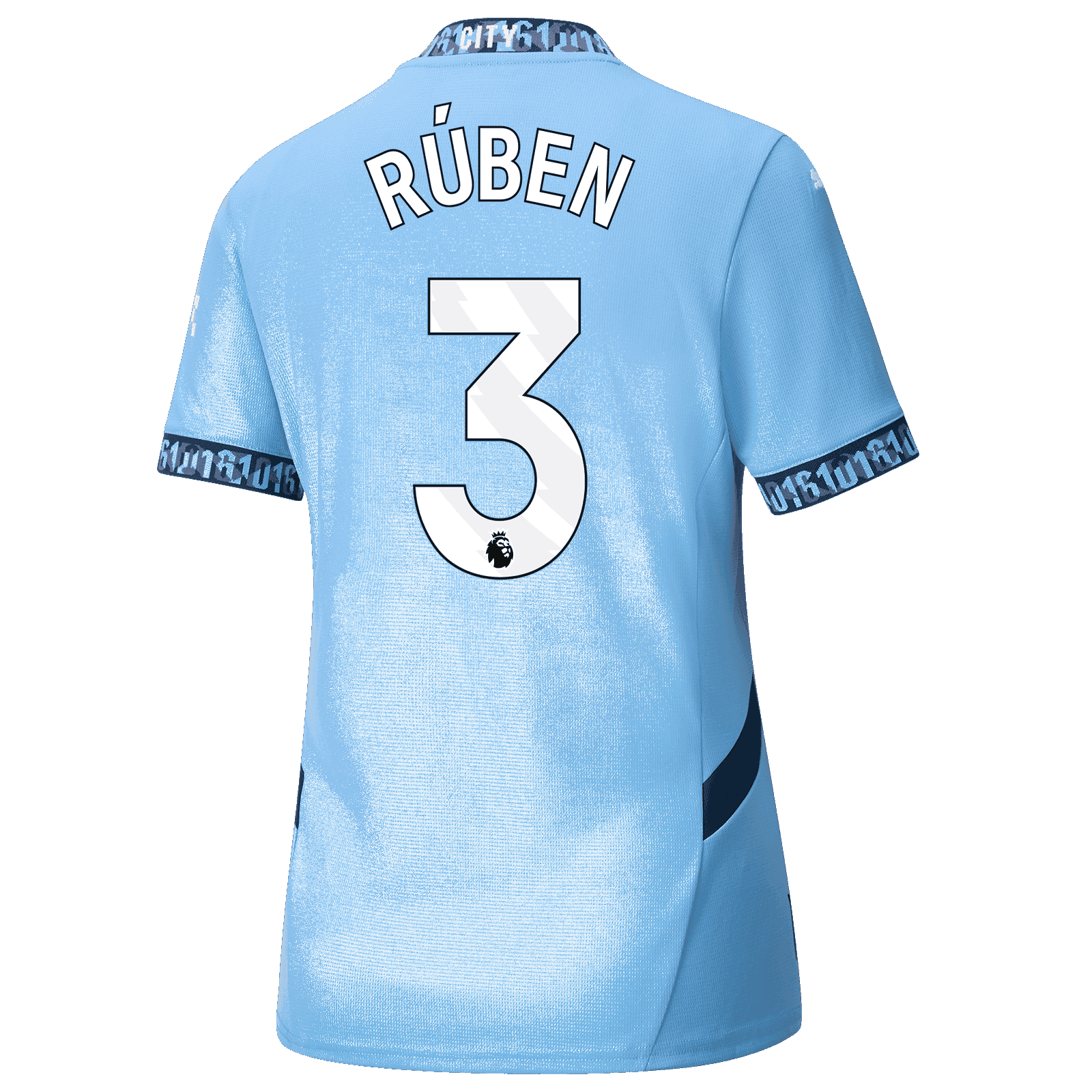 Women’s 24-25 Manchester City Home Jersey No. 3 Ruben Dias