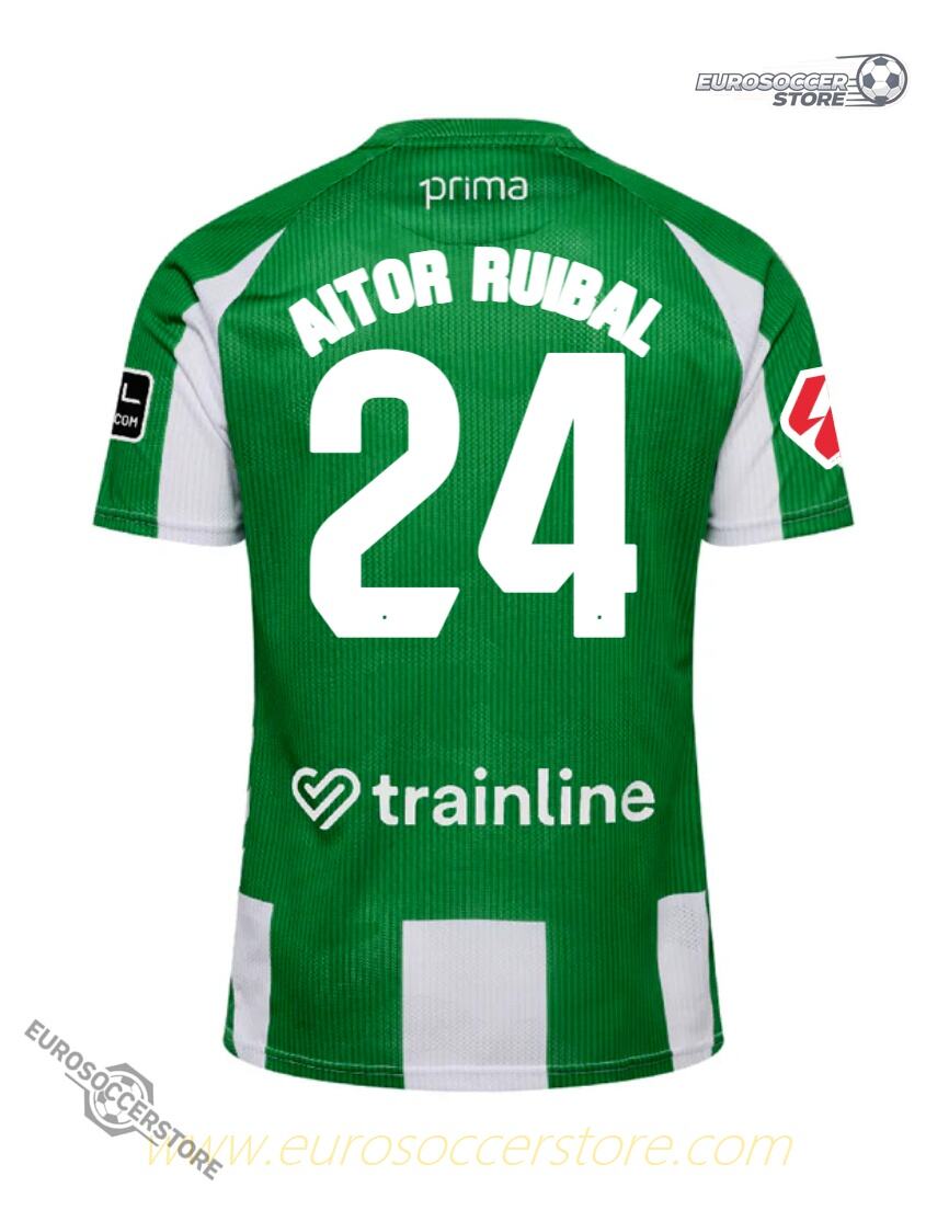 AITOR RUIBAL 24 Real Betis Home Jersey for the 25-26 Season