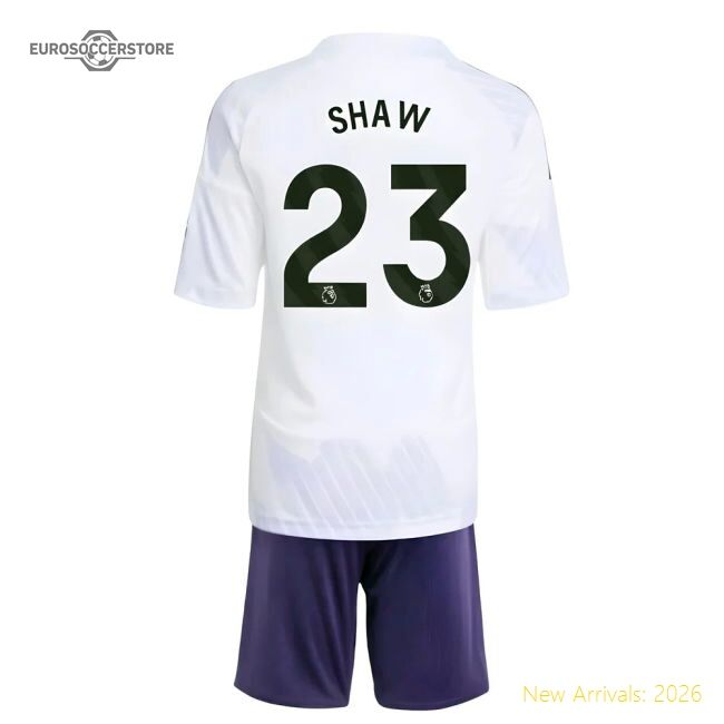 Official 2025-2026 Man Utd Away Mini Kit (shaw 23) - Premium Quality