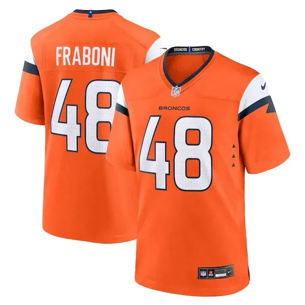 None Game NFL Jersey - Orange | Premium Football Apparel | NFL Footbal