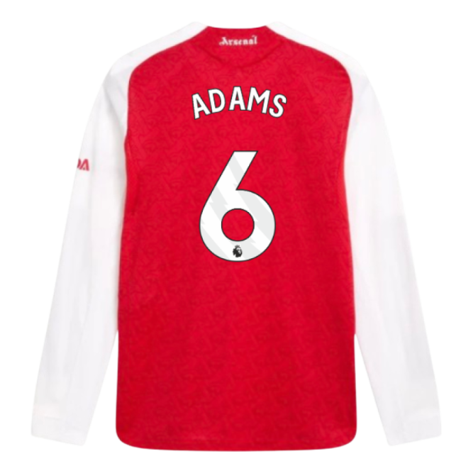 Pro Series Arsenal Arsenal Authentic Long Sleeve Home Shirt Adams ...