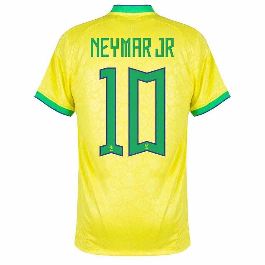 NEYMAR JR 2022 WORLD CUP BRAZIL Official HOME KIDS JERSEY