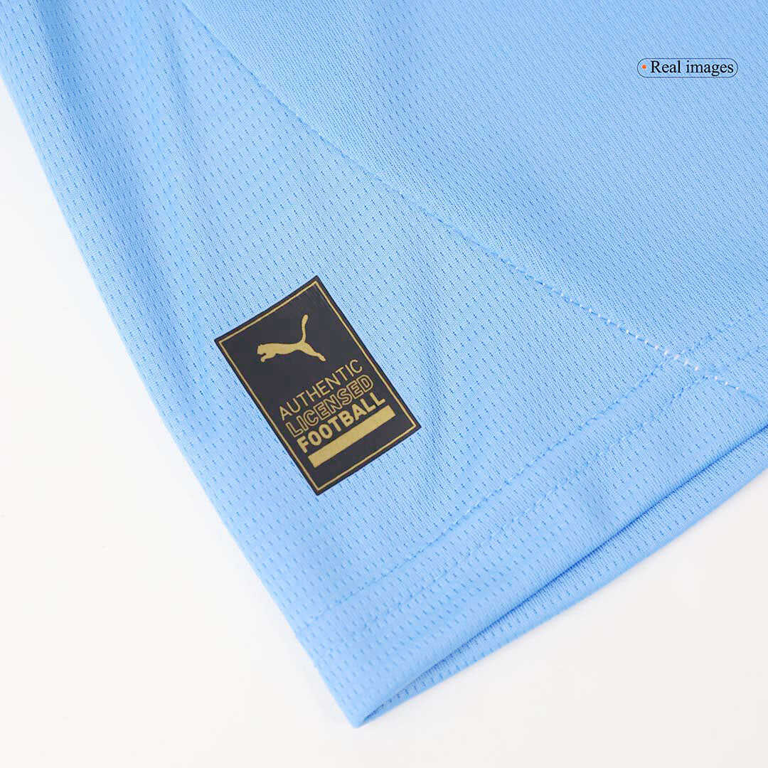 Kid's Manchester City Home Soccer Jersey Kit(Jersey+Shorts) 2024/25Aut