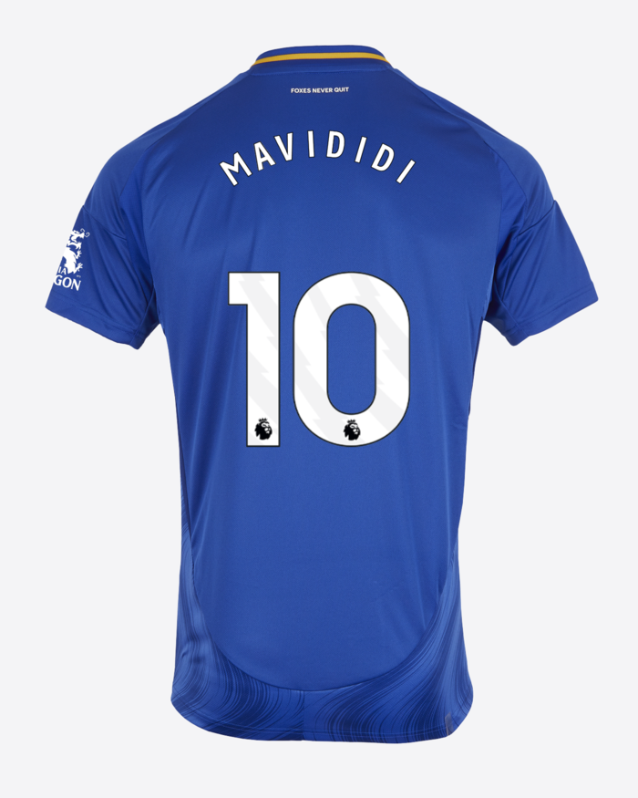 Leicester City 24-25 Home Jersey with MAVIDIDI 10 Printing