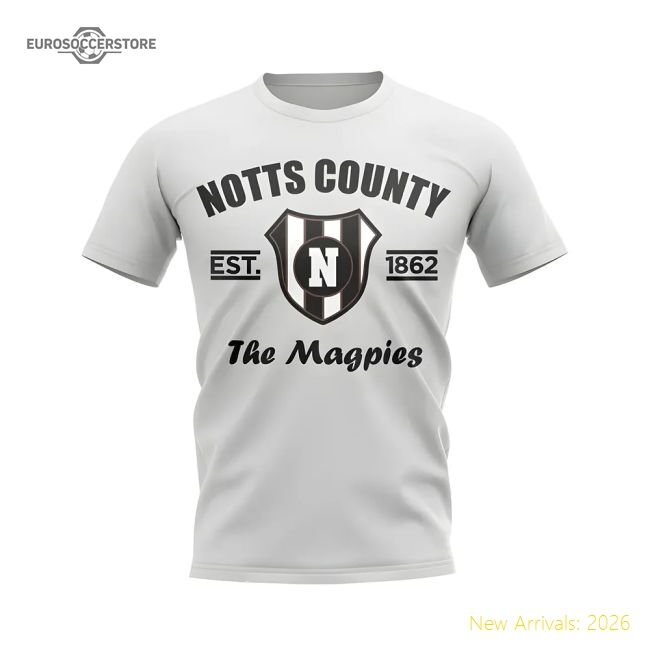 Premium-grade Notts County Established Football T-shirt (white)