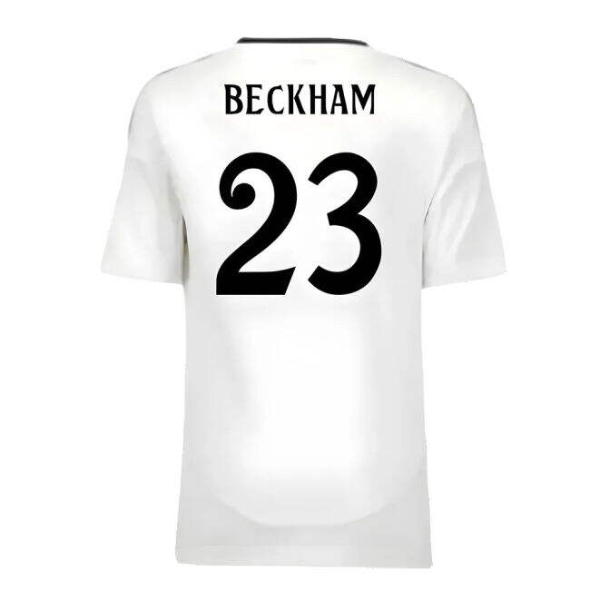 Camiseta Real Madrid 2024-2025 Local Juvenil - Oficial Con Beckham 23