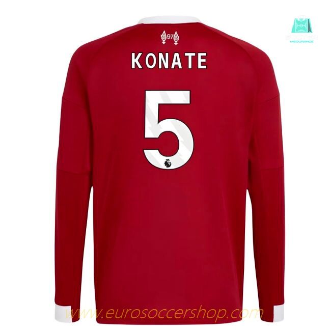 2025-2026 Liverpool Long Sleeve Home Shirt (Kids) (Konate 5)