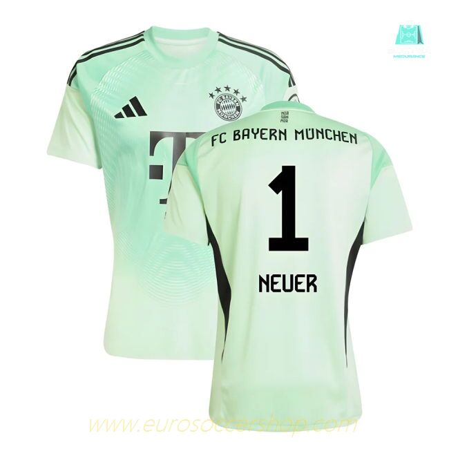 2025-2026 Bayern Munich Home Goalkeeper Shirt (Glory Mint) (Neuer 1)