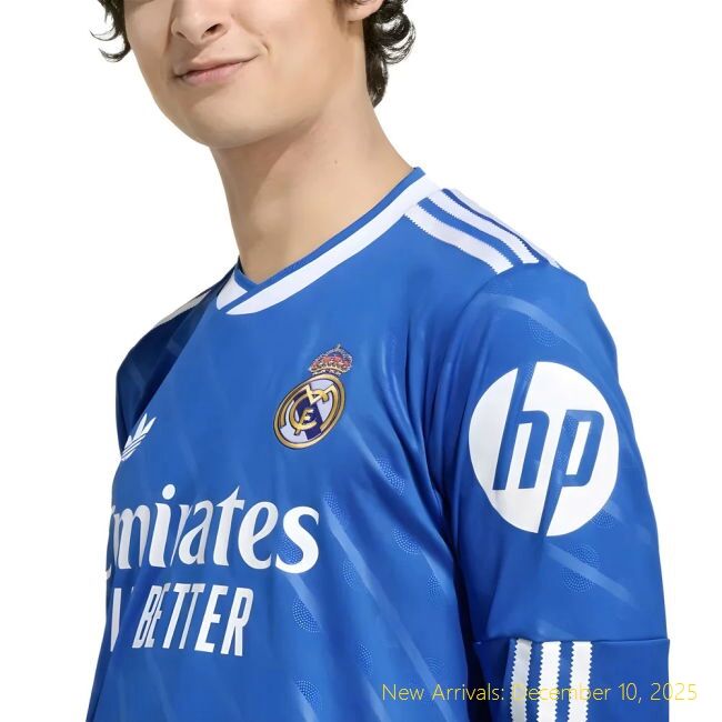 2025-2026 Real Madrid Long Sleeve RM Professional Third Shirt