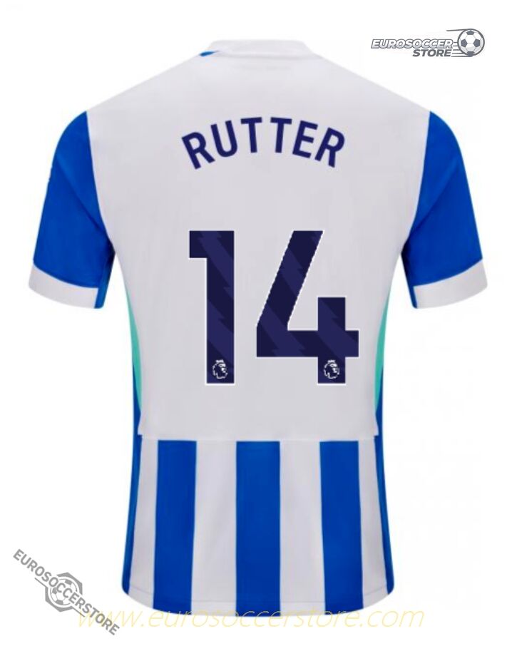 RUTTER 14 Brighton Hove Albion Home Jersey for the 25-26 Season
