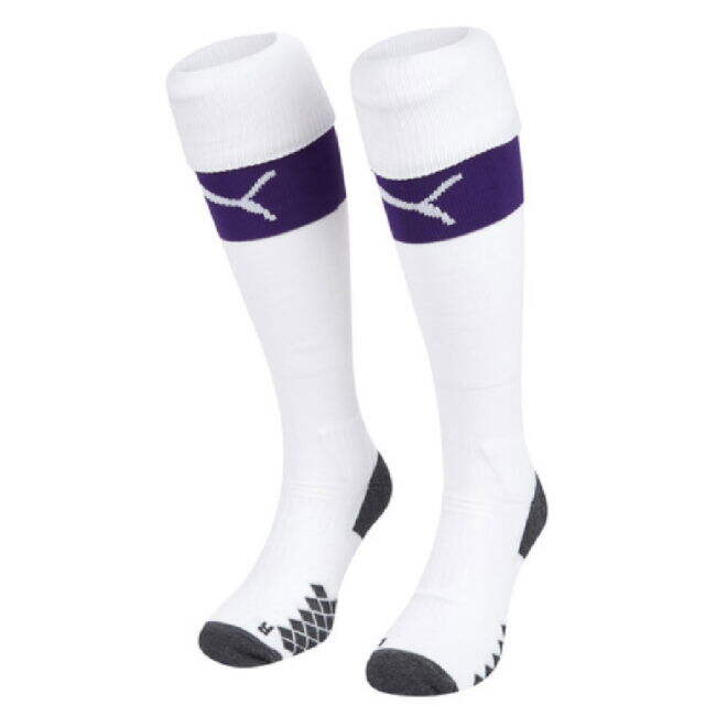 2019-2020 Manchester City Home Football Socks White (Kids) - fan gear