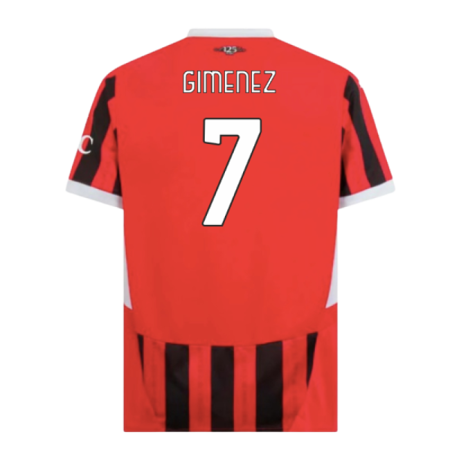Gimenez 7 Elite Style AC Milan High Standard Home Pro Shirt (1)