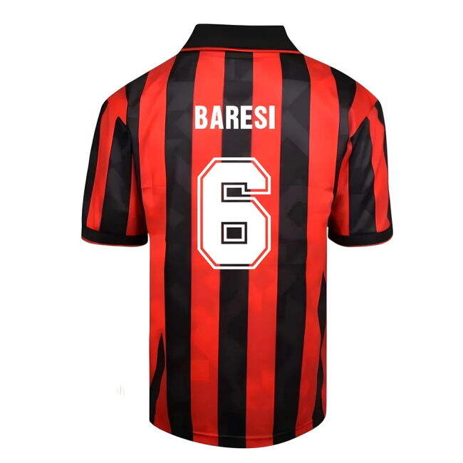Professional Style AC Milan Elite Design Home Player Jersey (BARESI 6)